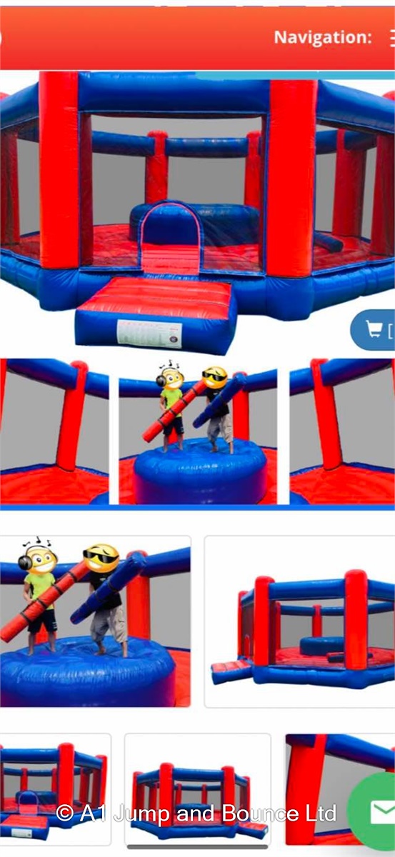 Gladiator Duel/ bungee run Bouncy Castle & Rodeo Bull Hire in Gwent